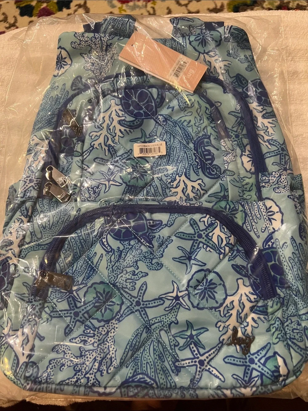 Lug Hatchback 3 Sea Life Blue Backpack NWT